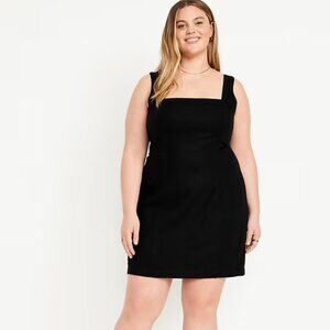 Sleeveless Linen-Blend Mini Dress